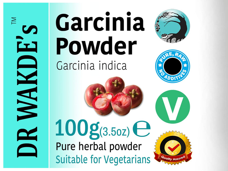 DR WAKDE'S Garcinia Fruit Powder - 100g (3.5oz) | Pure, Raw & Dried Powder | Ayurvedic Herb | Vegan | Nothing Added, Nothing Removed | Same Day Dispatch