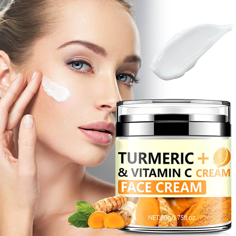 Turmeric Firming Face Cream,Hydrating Anti-wrinkle Tighten Lift Face Cream for Smooths Wrinkles, Tightening and Lift Skin, Fine lines, Loose & Sagging Skin for Dry, Sensitive & Dull 1.76 oz