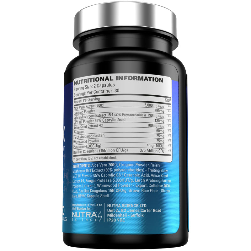GutGenix – Advanced Gut Health Supplement with Prebiotics, Probiotics & Digestive Enzymes – Gut Repair & Digestive Support – 60 Vegan Capsules