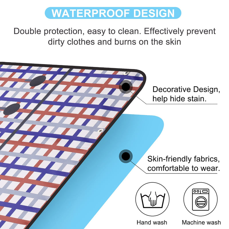 [Australia] - Adult Bibs, Bibs for Adults Eating Washable, Reusable Adult Clothing Protectors with Crumb Catcher Style 1 