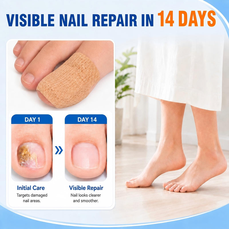 Nail Care Patches,21 Count Toenail Treatment Extra Strength Patches, Overnight Nail Appearance Care for Discolored, Thick-Looking and Rough Nails, Easy At-Home Toenail & Cuticle Routine