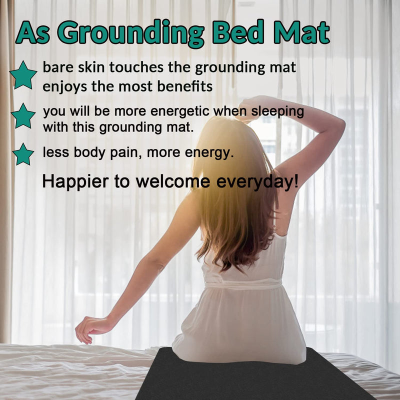 [Australia] - Grounding Mat for Improving Sleep, Grounding Pad for Health, Grounding Bed Mat with Grounding Cord for Better Working (35.5 * 23.6inch) 35.5 * 23.6 Inch 