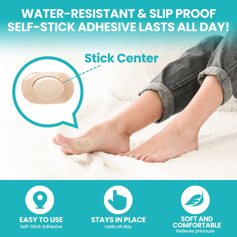 [Australia] - Bunion Pain Relief Pads to Wear with Shoes - 27 ct Bunion Cushion - Moleskin Protect Feet for Men and Women - Water-Resistant Self-Stick Adhesive (Multi-size) 27 Count ( Multi-size) 