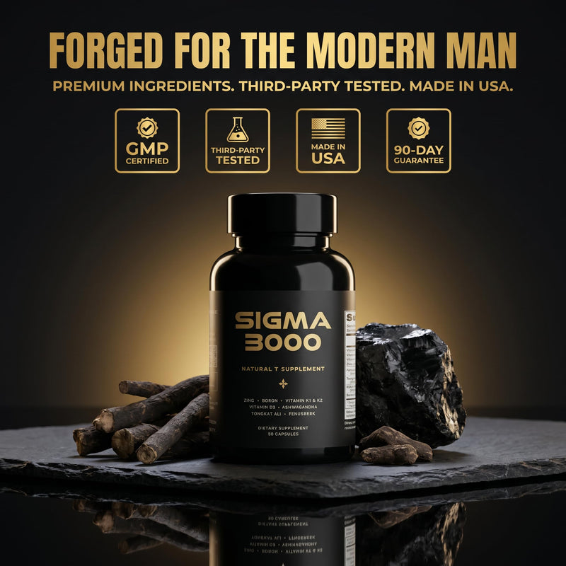 Testosterone Booster for Men - Ashwagandha, Tongkat Ali & Zinc | Men’s Wellness Supplement with Tongkat Ali, Fenugreek, Ashwagandha, Zinc & Vitamin D3