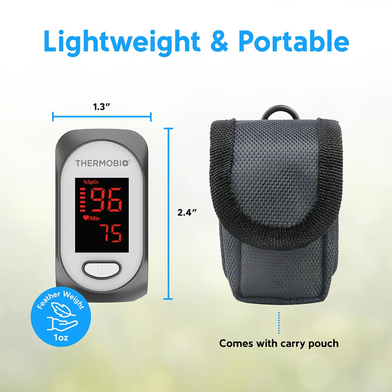 [Australia] - Fingertip Pulse Oximeter SPA30, Blood Oxygen Saturation Monitor, Fast SpO2 Reading Oxygen Meter with Clear OLED Screen 