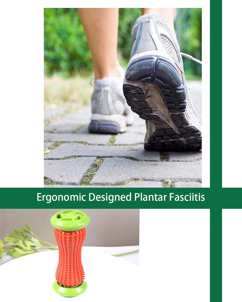 [Australia] - Reflexology Foot Massager Tool, Plantar Fasciitis Relieve Diabetic Neuropathy,Acupressure Trigger Point Therapy, Heel Arch Arthritis Red / Green 1 Count (Pack of 1) 