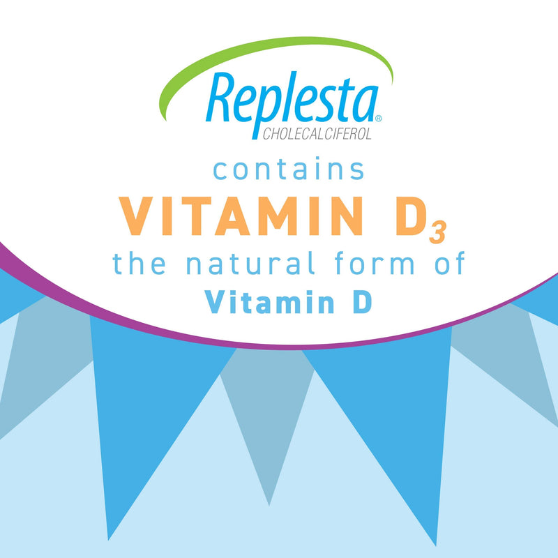 Replesta 50,000 IU Vitamin D3 Cholecalciferol, for Vitamin D Deficiency, Once-Weekly Chewable Wafer, Non-GMO, Natural Orange Flavor, 4 Pack (Pack of 2) 0.4 Ounce (Pack of 2)