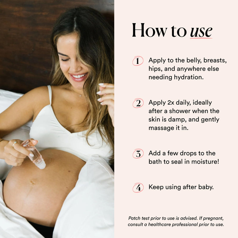 [Australia] - HATCH Belly Oil, Pregnancy & Postpartum Skincare for Stretch Marks, Quick-Drying for Full Body & Soothes Irritation, Plus Vegan, Clean & Plant-Based, 1 Fl Oz 1 Fl Oz (Pack of 1) 