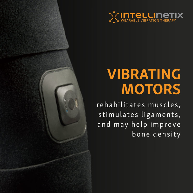 [Australia] - intellinetix Brownmed Calf/Shin Therapy Wrap - Shin & Calf Compression Sleeve with Leg Massager for Men & Women - Vibration Therapy Calf Wrap for Shin Splints & Muscle Cramp Relief 