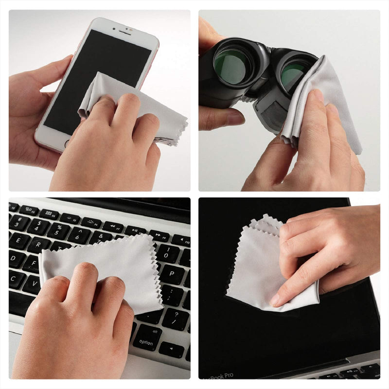[Australia] - 18 Pack Premium Microfiber Cleaning Cloths for Glasses, Glasses Cleaning Cloth for Cleaning Lenses, Screens, Cameras, Cell Phone, Eyeglasses, LCD TV Screens, Tablets and More OIGINAL 6*7 