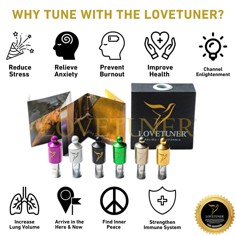 [Australia] - LOVETUNER Breathing & Meditation Tuning Necklace 528 Hz Whistle | 528 Hz Solfeggio Frequency | Breathwork Necklace Mindfulness Device for Anxiety & Stress Relief through Sound Healing Ball Chain Bronze 