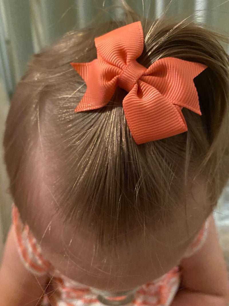 [Australia] - CÉLLOT Baby Hair Clips 50Pcs Tiny 2" Baby Hair Bows Fully Covered Barrettes Clips for Baby Girls Infants and Toddlers,25 Colors in Pairs 