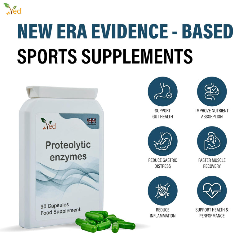 [Australia] - Ved Systemic Proteolytic Enzymes Complex, Mixed Enzyme Formula with Ginger 5 mg & Ionic Trade Minerals 15 mg 90 Capsule(3 Months Supply) 