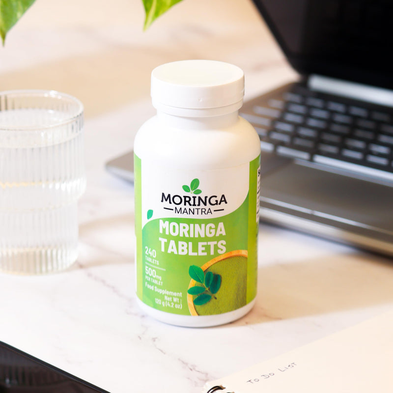 Moringa Mantra Moringa Leaf Powder Tablets 240 nos from Organic Farming, 500 mg Per Tablet