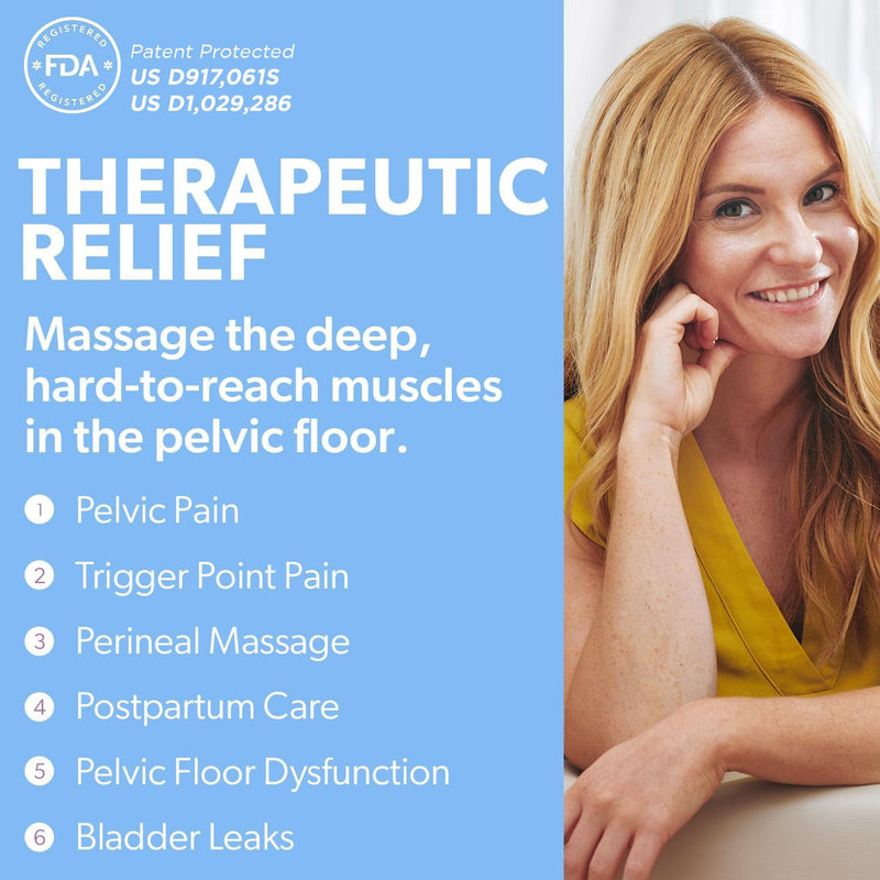 [Australia] - Intimate Rose Pelvic Wand for Pelvic Muscle Pain Relief - Pelvic Physical Therapy Vibration - Men & Women 