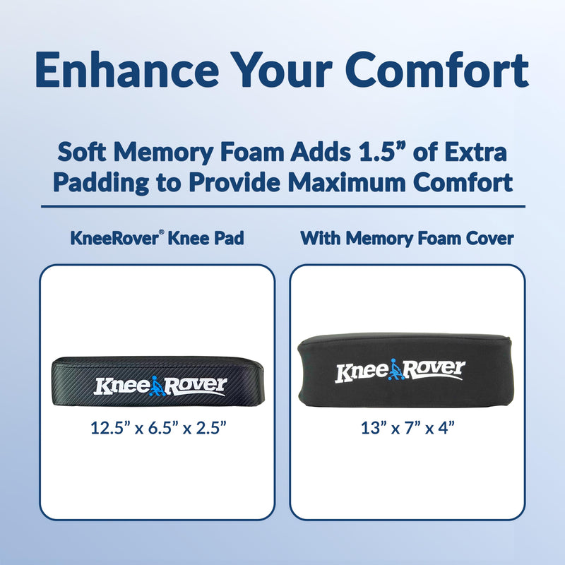 [Australia] - KneeRover Memory Pad Knee Scooter Pad Cover Cushion - Knee Rover Pad Accessory Features Removable Cover and Comfortable Memory Foam Cushion Insert - Knee Walker Pad Fits Most Models 
