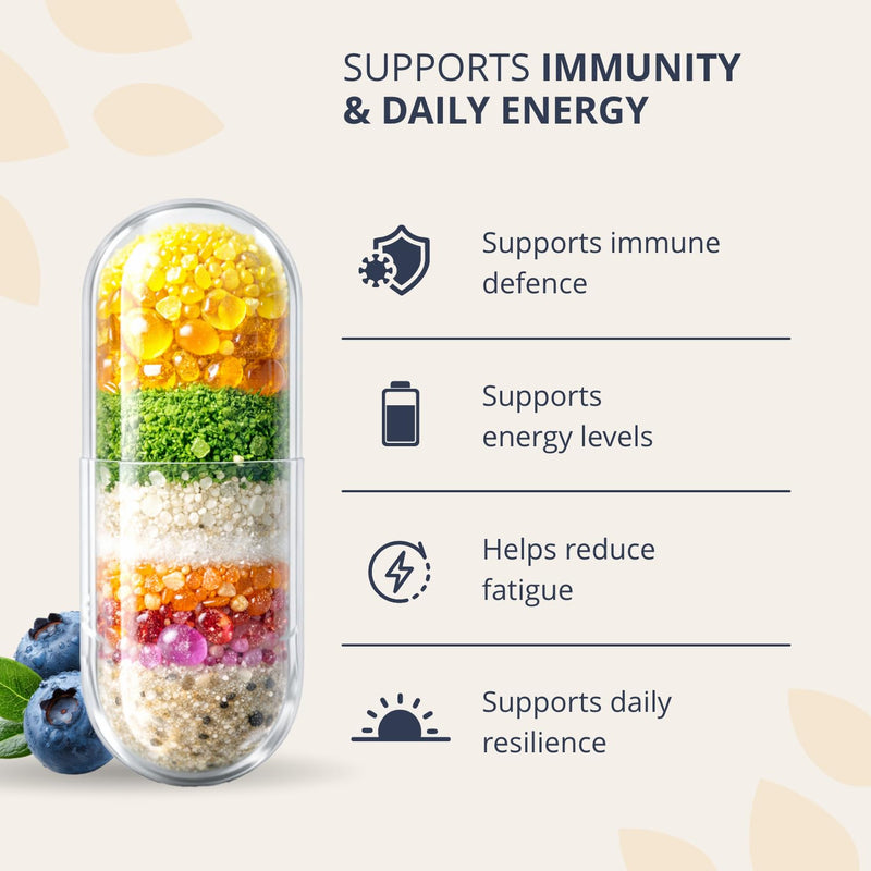 Golden Tree Immuno365 Multivitamin Capsules – Multivitamins and Minerals with Vitamin C, D, E, A, B-Complex, Biotin & Zinc – Vegan Immune Support, 60 Capsules 60 count (Pack of 1)