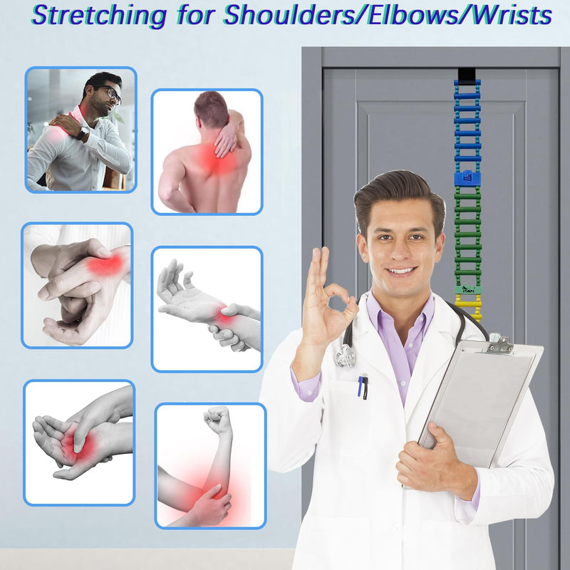 [Australia] - Shoulder Pain Relief Wooden Finger Ladder, Physical Therapy Equipment for Shoulders, Hand Therapy Ladder for Rehabilitation, Fingers, and Joints, Ideal for Chronic Muscle Pain Recovery （2.0 Version） 