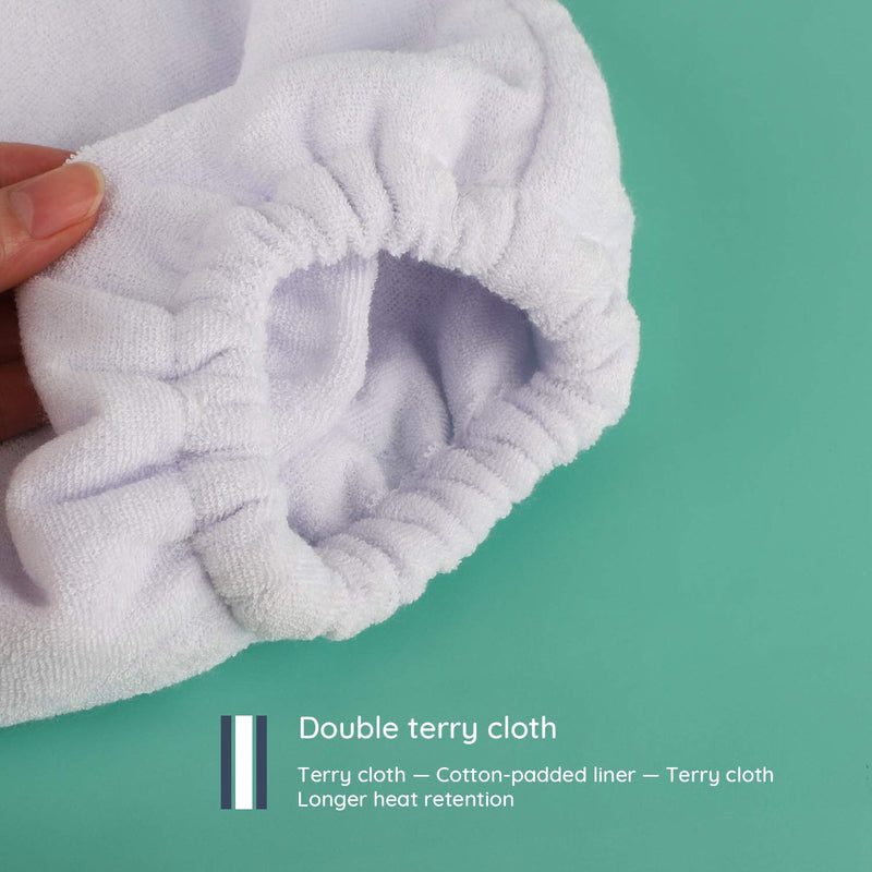 [Australia] - Segbeauty Paraffin Heated SPA Mittens & Foot Liners for Hand Therapy - Thicker Larger Size, Hot Wax Machine Compatible Elastic mitts&booties-Large 