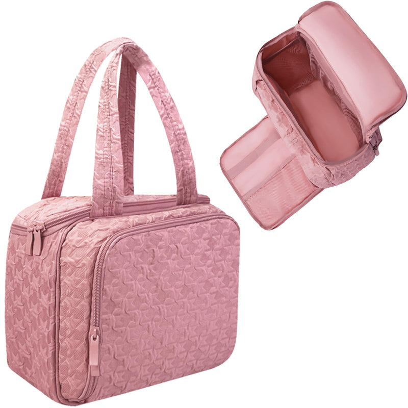 SUNRISING Tote Bag + Travel Toiletry Bag Pink