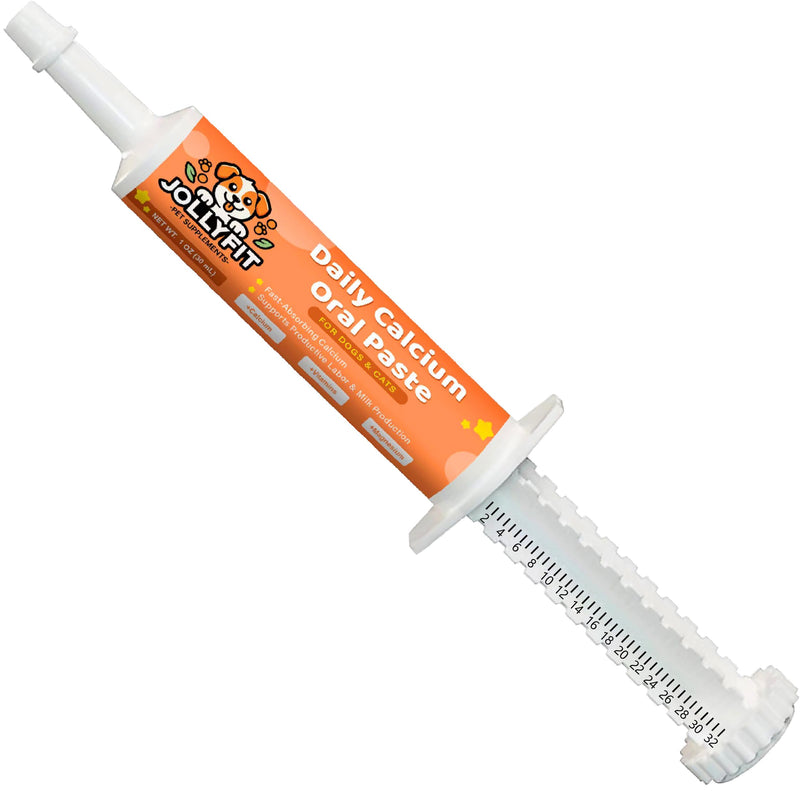 Oral Calcium for Whelping Dogs & Cats, Fast-Absorbing Calcium for Dogs, Supports Whelping Labor and Milk Production, Enhances Colostrum for Puppies, Daily Calcium Supplement for Pets - 1 oz - PawsPlanet Australia