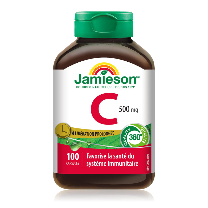 Jamieson Vitamin C 500 mg Timed Release Capsule 500mg 100 Caplets
