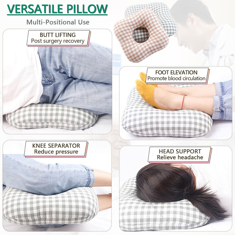 [Australia] - Anti-Bedsore Cushion, Donut Pillows, Pressure Ulcer Cushions, Pillow Tailbone Pain Relief Mat, Soft Pad of Bed Sores for Seniors,Pregnant,Hemorrhoids,Post-Surgery(Beige,Large) Beige Large 