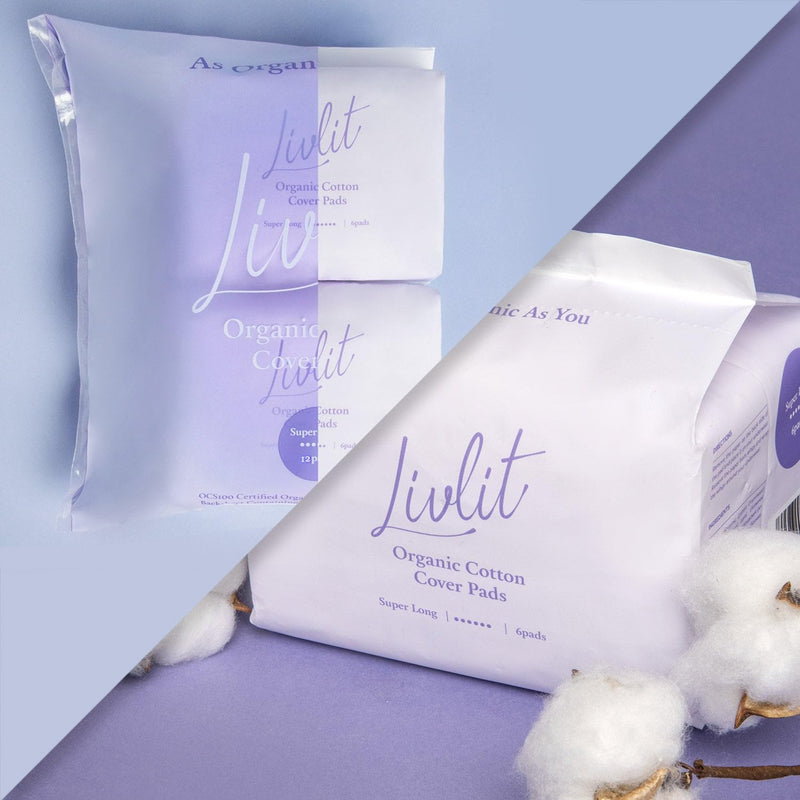[Australia] - Super Long Overnight Pads Sanitary Pads, 100% Organic Cotton from Texas, Heavy Absorbency, Powerful Leak Protection, Unscented, Extra Long Length Pads for Women (10 Count) Super Long Pad 10 Count (Pack of 1) 