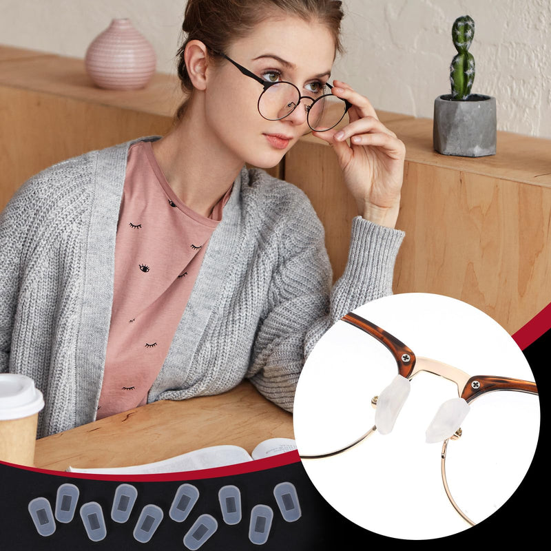 [Australia] - 5 pairs of glasses nose pads, nose pads for insertion, transparent silicone nose pads, non-slip glasses nose pads, glasses accessories, sunglasses, non-slip stoppers, glasses nose pad 