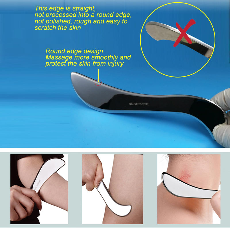 [Australia] - BYYDDIY Gua Sha Trigger Point Massage Tool & Muscle Scraper Tool -Thumb Protector,Deep Tissue Massage,Scraping Massage Tools (Ts) TD 
