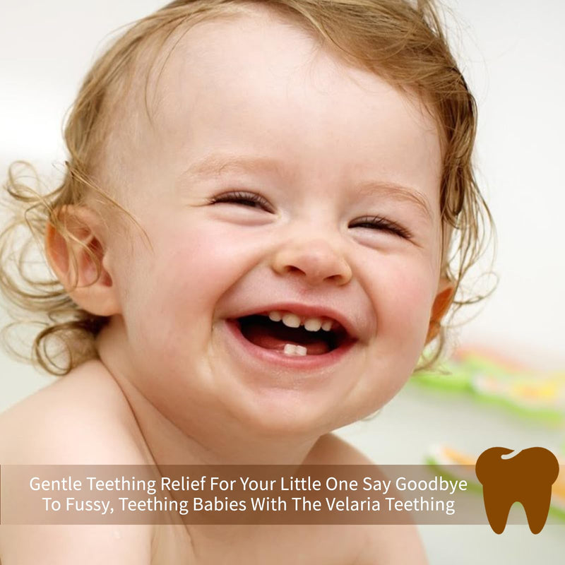 [Australia] - Teething Roller All Natural for Babies, Natural Gum Relief with Chamomile & Rose Oil, 2Pack 