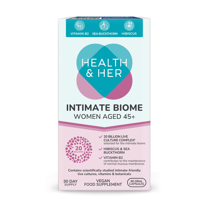 Health & Her Intimate Biome Women Aged 45+ - 60 Oral Capsules - 2 Month Supply 60 count (Pack of 2)