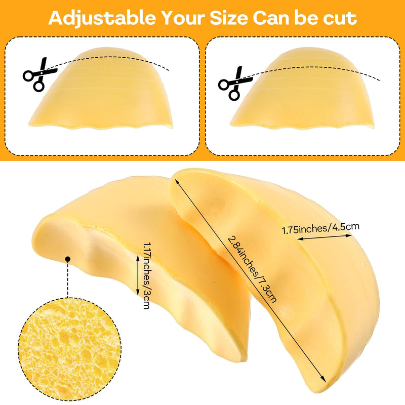 [Australia] - Gjinxi 3 pairs of toe filler inserts, adjustable toe filler, front shoe filler, toe cushion for shoes that are too large, shoe size reducer for women, men, high heels, suit shoes, casual flats (skin colour), skin colour 