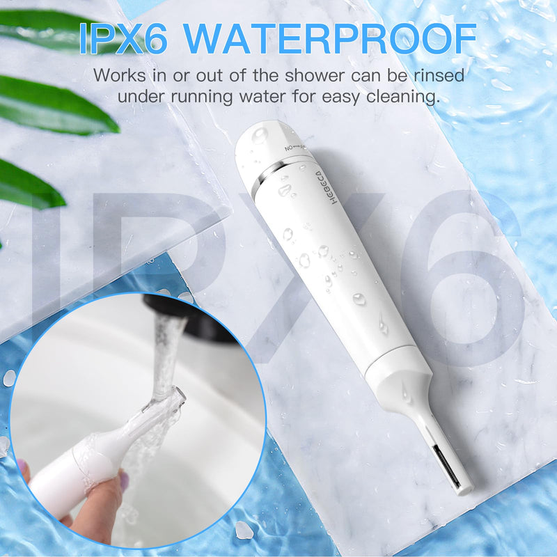 Facial Hair Removal for Women, 3-in-1 Electric Eyebrow Ear Nose Trimmer, & Facial Hair Trimmers Wet/Dry, Waterproof & Rechargeable Painless Women's Face Trimmer Portable for Travel