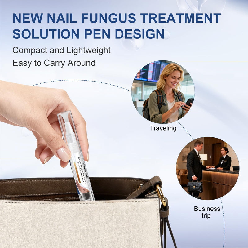 Toenail Fungi Treatment Extra Strength - Fungi Nail Pen, 25% Undecylenic Acid, Ingrown toenail treatment, Fungus nail treatment, yellow toenail, Damaged Nails foot fungus treatment extra strength 0.18 Fl Oz (Pack of 6) 6pcs