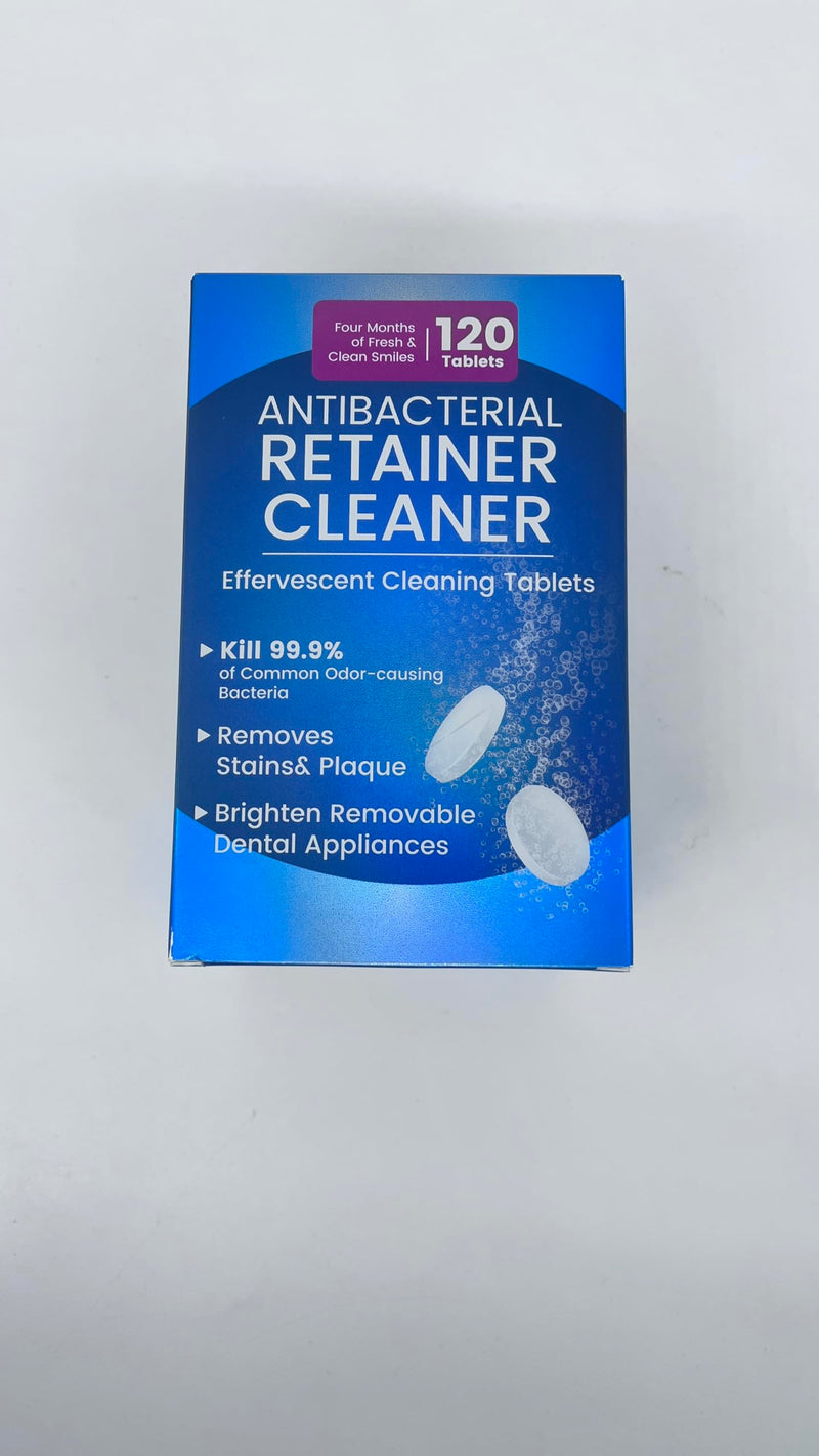 [Australia] - Retainer Cleanser Tablets 23mm.Ultrasonic Retainer Cleaner Tablets for Dentures and Invisalign - Effective Dental Cleaning for Teeth and Retainers-60pack 60 