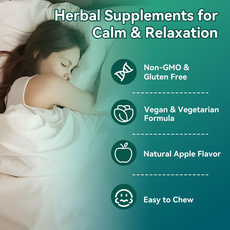 [Australia] - Valerian Root Gummies 2000mg, Valerian Root Extract for Relaxation & Mood Support, Herbal Supplement for Kids & Adults, Vegan, Apple Flavor, 60 Count 60 Count (Pack of 1) 