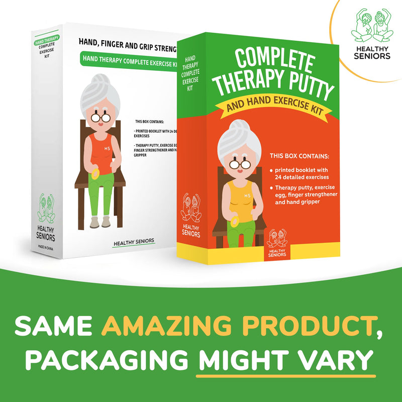[Australia] - Physical Therapy Putty Kit, Finger Exercisers, and Hand Strengtheners. Improves Grip Strength, Dexterity, and Mobility. Supports Injury and Recovery Stress Relief 