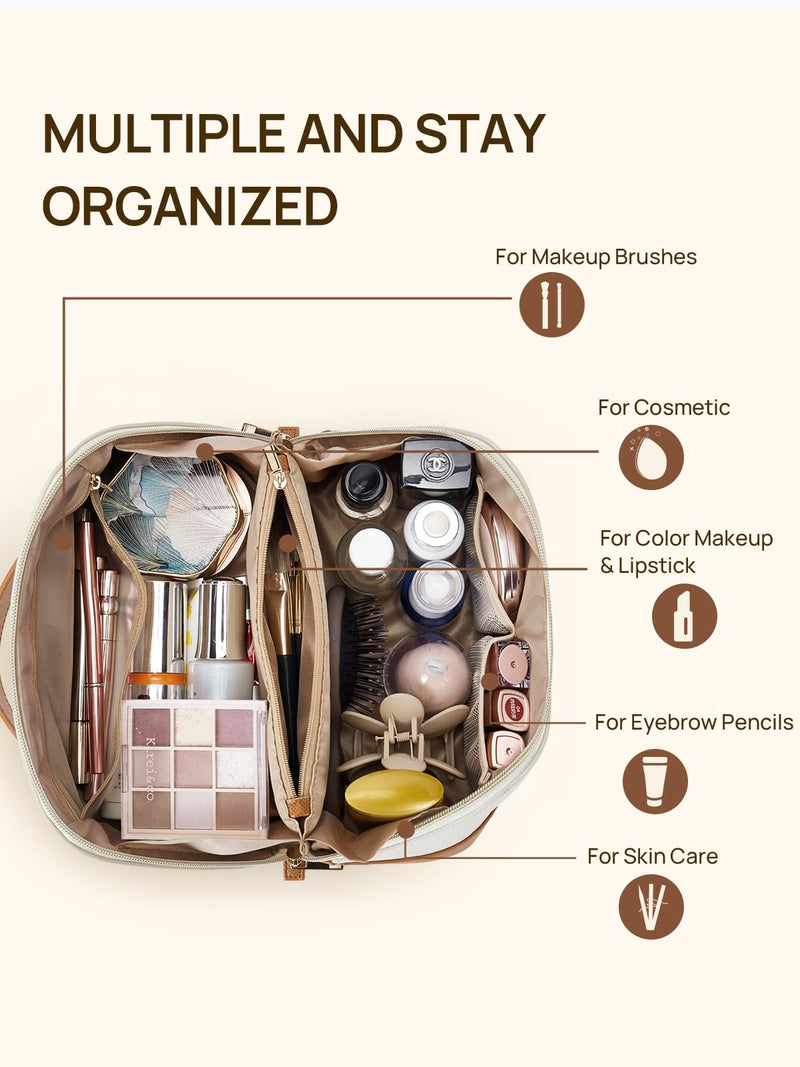 Telena Makeup Bags for Traveling, Cosmetic Bags for Women