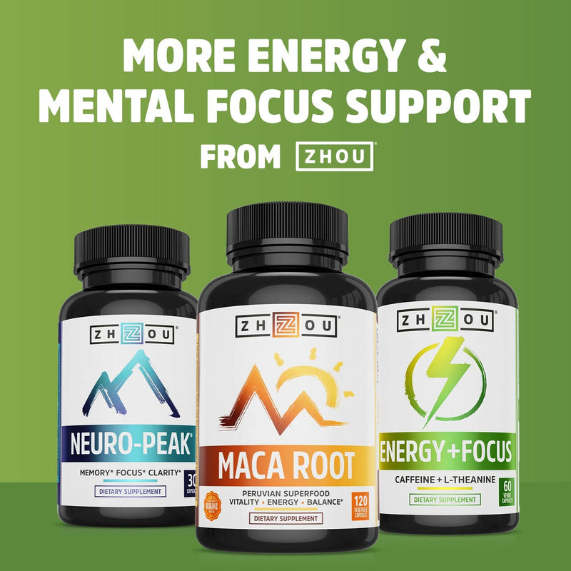 [Australia] - Zhou Green Tea Extract Capsules with EGCG, Natural Energy, Mental Focus, Immune Health, Antioxidant and Heart Support, Non-GMO, Vegan, Gluten Free, 120 Capsules 