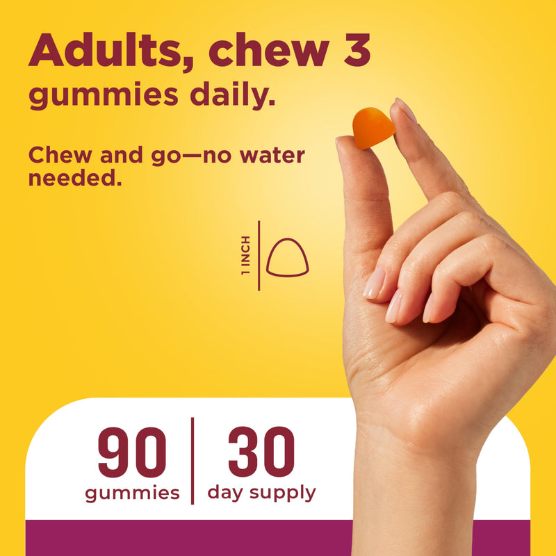 Nature Made Advanced Womens Gummy Multivitamins, 90 Multi Vitamin Gummies | Multivitamin Gummies for Women with Magnesium Citrate, Calcium, & B Vitamins, Daily Nutritional Support, 30 Day Supply 90 Count (Pack of 1)