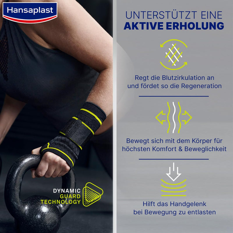 [Australia] - Hansaplast Performance wrist bandage, wrist support stabilizes & relieves the joint, wrist protector for right & left wrist supports active recovery, size L/XL 