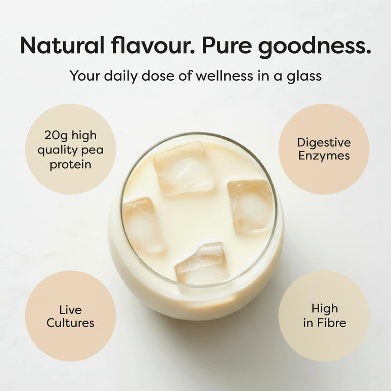 Vegan Protein Powder Designed for Women | 600g | 20g Pea Protein with Added Vitamins, Fibre & Live Cultures | Dairy, Lactose, Gluten & Soy Free Plant Based Protein Shake | UK Made | Vanilla