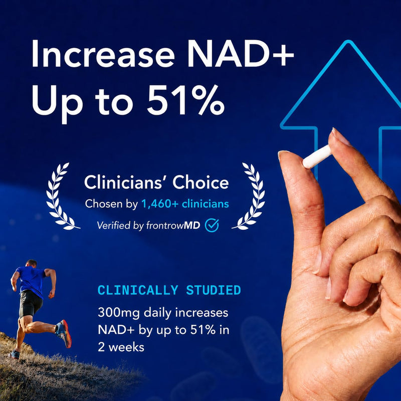 TRU NIAGEN Patented NAD+ Supplement, 300mg Niagen, 30 Servings | Nicotinamide Riboside (NR) Take 1 Daily | 1 Bottle 300mg (30 Servings)
