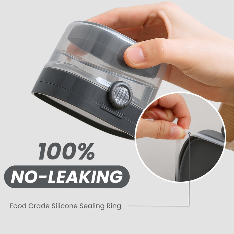 [Australia] - Denture Case Retainer Cleaning Case with Retainer Removal Tool and Brush, No-Leak Denture Bath Box Cup, Complete Clean Care for Clear Braces, Mouth Guard, Night Guard & Retainers (Grey) Grey 