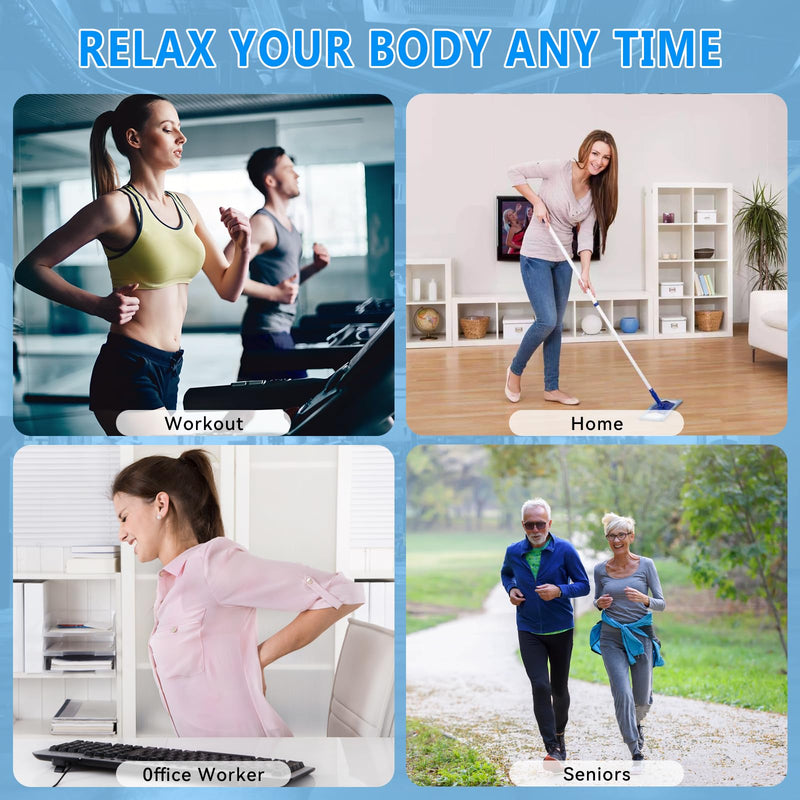 [Australia] - Massage Gun, Muscle Massage Gun for Athletes Handheld Electric Deep Tissue Back Massager, Percussion Massage Device for Pain Relief with 30 Speed Levels 9 Heads Grey 