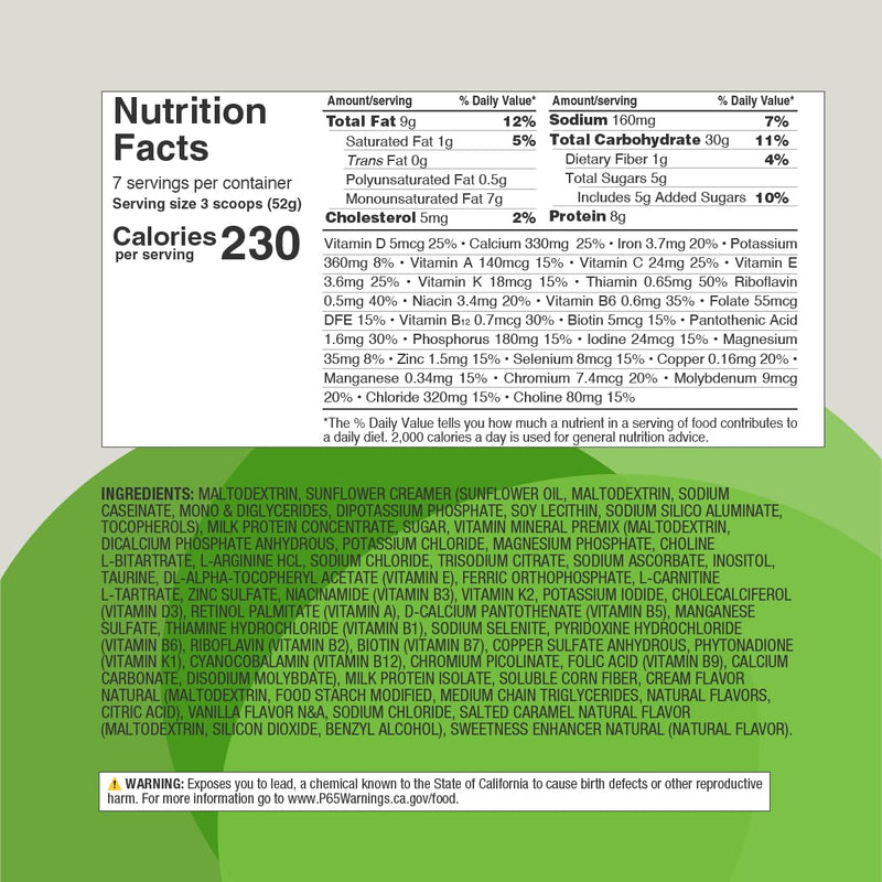 Enterex Kidz Nutritional Shake Mix for Kids – Vanilla | 8g Protein, Reduced Sugar, 28 Vitamins & Minerals | Gluten Free, with Fiber | 400g (7 Servings)