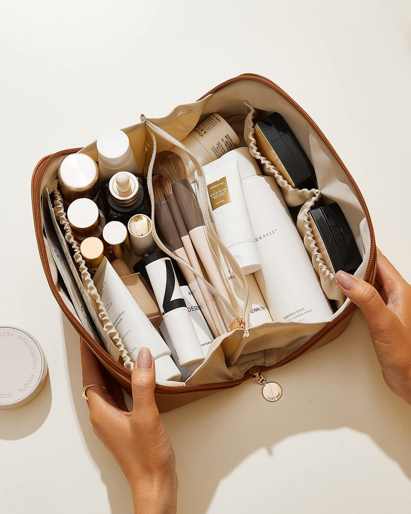 EACHY Travel Makeup Bag & Toiletry Bag