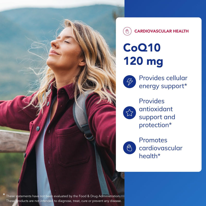[Australia] - Pure Encapsulations CoQ10 120 mg - Coenzyme Q10 Supplement for Heart Health, Energy, Antioxidants, Brain & Memory Health - Cellular Health, Cognition & Cardiovascular Support* - 30 Capsules 30 Count (Pack of 1) 