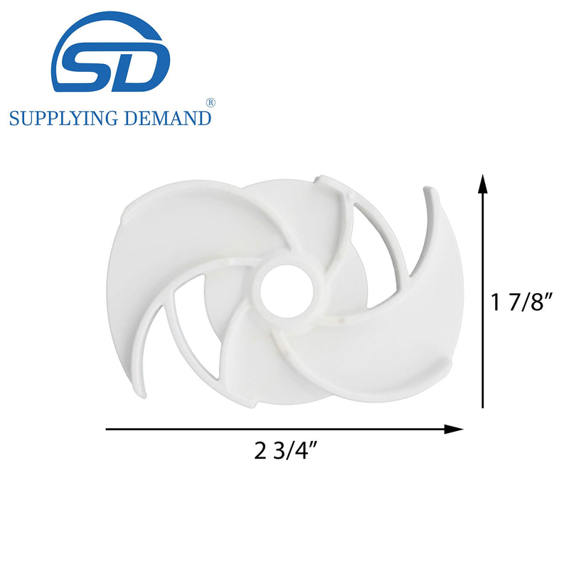 [Australia] - Supplying Demand 8193768 8268296 Dishwasher Upper Rinse Wash Arm Spinner Replacement with Mounting Rivet 